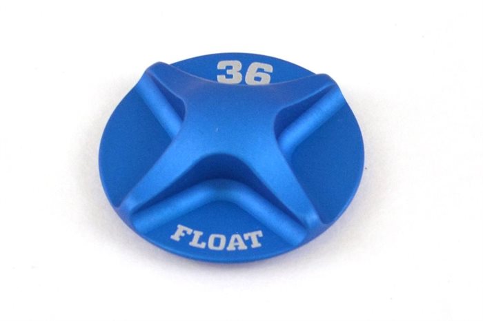 (T) Spring Hardware: 2014 36 FLOAT Air Topcap, Al, Blue Ano