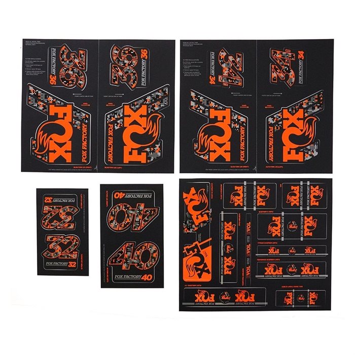 FOX Decal 2019 AM Heritage, Fork and Shock Kit, DigiCam