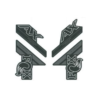 Decal Kit: 2018, 32 SC AX, P-SE, Grey Logo, Matte Black Fork