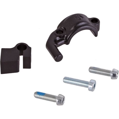Right Master cylinder matte black clamp and screws (Shimano I-spec b MixMaster)